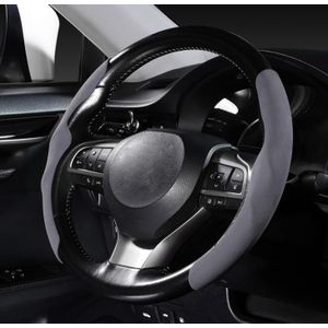 Pack de 2 Housses de Volant Accessoires, Couvre-volant Antidérapants, Style de Voiture, Type Universel O/D, Housse Protectrice de Volant - Gris