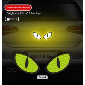 Lot de 2 autocollants réfléchissants mignons anti-collision pour voiture