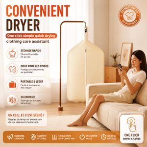 Sèche-Linge Intelligent Portable – Séchage Facile en 1 Clic