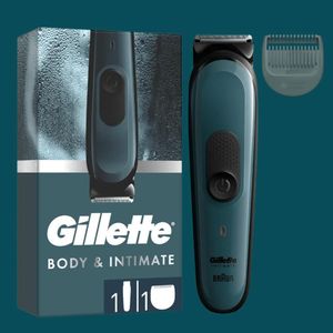 Gillette Intimate & Body - Tondeuse Électrique pour Homme - Braun Technology - Étanche & Zones Sensibles