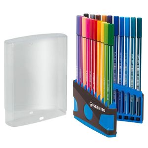 Stabilo Pen 68 ColorParade - Pochette de 20 Feutres de Coloriage Pointe Moyenne - Coloris Assortis