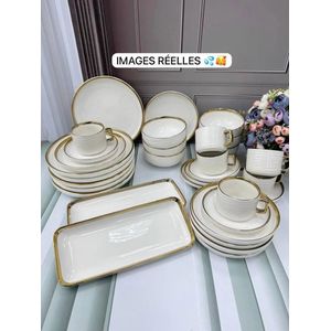 Service de Table, 32 pièces en Porcelaine