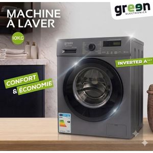 Machine à laver 10 Kg A++ INVERTER - Lave-linge frontale - GNML10 - Garantie 12 Mois