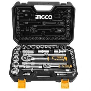 Ingco ENSEMBLES DE DOUILLES PROFESSIONNELLES 1/4"+1/2" 44 PIÈCES