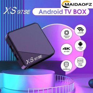 MAIDAOFZ Boîtier XS97 SE Smart TV 2.4G/5G Wi-Fi Double 1+ 8 Go Android 10.0 Indihome Set-top Box-NOIR