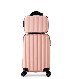 Valise de Voyage Rose Premium + Vanity Case Assorti – Élégance & Pratique / couleur aléatoire 