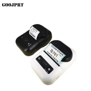 Imprimante d'étiquettes thermiques portables pour codes-barres, interface USB/sans fil, batterie 1500 mAh, impression d'étiquettes noir et blanc 58 mm pour reçus.