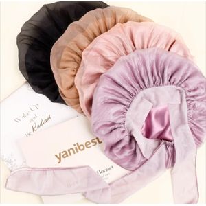 Bonnet en satin Silk Breeze avec lien à nouer