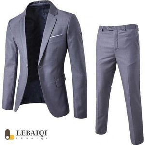 Gukbis Costume Pour Hommes 2 Pièces Costume De Mariage De Luxe Classique, Costume Professionnel