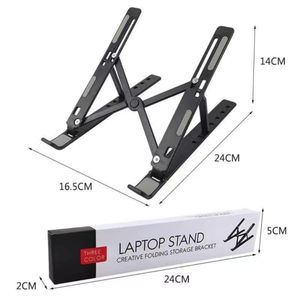 Adaptateur Support pour Ordinateur Portable Pied Portable Flexible en Plastique Support Réglable Triangle