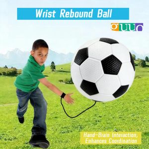 GUUO Boule de rebond pour poignet avec corde - Boule d'entraînement de la force de poignet de fitness à rebond, Jouet d'exercice de coordination main-œil pour enfants et adultes
