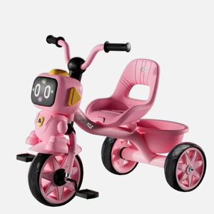 Vélo Tricycle Intelligente pour Enfant avec Lumières LED & Musique - Siège Ergonomique & Panier de Rangement