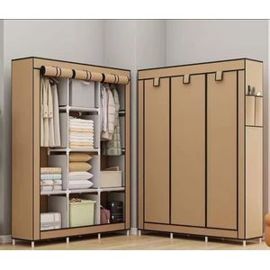 Armoire en tissus 3 battants, armoires pour Chambre à Coucher B