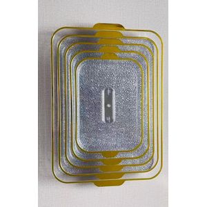 Ensemble 5 Plateaux en plastique incassable mélanine