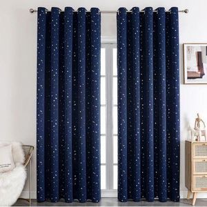 1 Piece,Star Blackout Curtains,for Bedroom,Living Room,Window Curtains