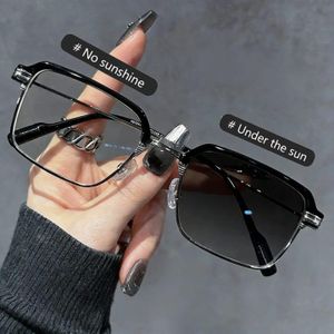 Lunettes Photogray - Photochromiques 2-en-1 – Élégance & Protection - Cadre argenté