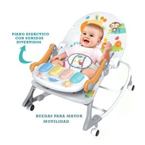 Bellochi Balançoire Bébé en Bois - Balançoire enfants avec Velours