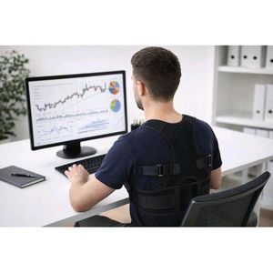 Correcteur De Posture Dos Correction De Posture Ceinture Dorsale Ajustable Respirant Corset Redresse Sangle Dos Pour Femme Et Homme Gym Amincissante