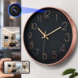 Horloge Murale Caméra Espion 4K Ultra HD – Wifi, Vision Nocturne & Détection de Mouvement - Caméra cachée ultra discret 