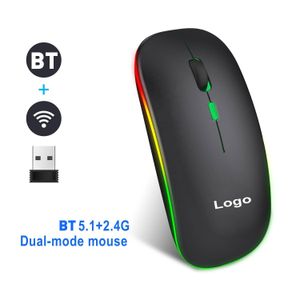 Souris Sans Fil Ergonomique – USB / Bluetooth, Rechargeable, Compatible PC & Mac, Design Confortable