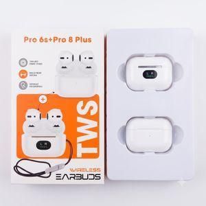 TWS 2 PAIRS  PRO 6S+ PRO 8S WIRELESS EARBUDS IN ONE BOX