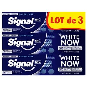SIGNAL Lot de 3 dentifrices SIGNAL-White Now Super Pure_3x75ml