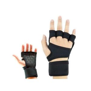 Gants de musculation haltérophilies motard cycliste et fitness avec poignet en Microfibre très résistant dos nu