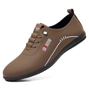 GLARPEBIE Chaussures Pour Hommes Chaussures Formelles Pour Hommes Chaussures à enfiler à pampilles pour hommes - Marron