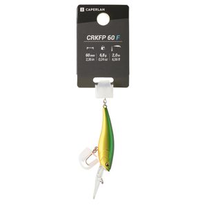 Caperlan POISSON NAGEUR CRANKBAIT PÊCHE AUX LEURRES CRKFP 60 F HOT TIGER