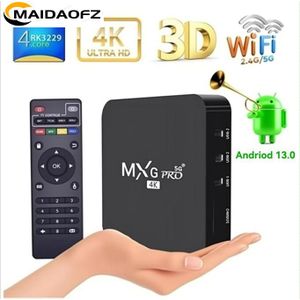 MAIDAOFZ TV Box Ultra HD 4K HDR 2 Go De RAM 16 Go De ROM 5G Android 13-