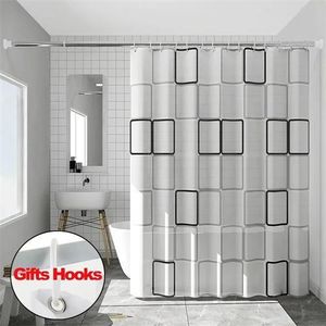 Rideau de douche de salle de bain imperméable 180/180cm, décoration de maison rideau de douche de salle de bain
