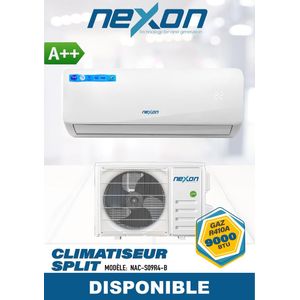 Nexon SPLIT NEXON – Nac-s09r4-E – 9000 BTU - A++ - GARANTIE 12 MOIS