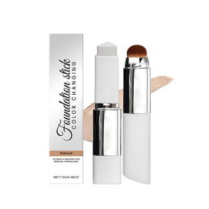 Bâton de Fond de Teint 2-en-1 Teinte Naturelle - Haute Couvrance, Hydratant, Longue Tenue