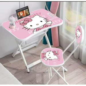 Ensemble Bureau Et Chaise Pliables Pour Enfants
