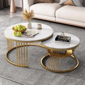 Ensemble de 2 Tables Gigognes Modernes Table
