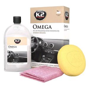 K2 Omega Gel d'entretien pour tableau de bord 500 ml - Kit d'entretien pour tableau de bord - Brillance profonde