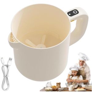 Batteur d'œuf mini multifonctionnel, laveur de riz, mixeur automatique pour cuisson, batteur d'œuf électrique portatif sans fil