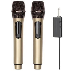 Microphone sans fil rechargeable 1 à 2 microphones pour karaoké à domicile