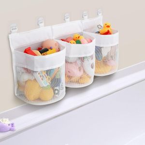 TodyJeyHo Sac de rangement de jouets de bain, filet d’organisateur de jouets de bain, sac de maille de jouets de bain, stockage et tri des jouets, idéal pour l’organisateur de salle de bain, porte-jouets de baignoire pour un accès facile et le tri des jouets