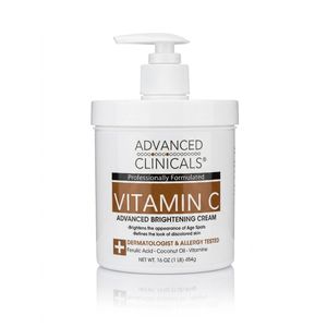 Advanced Clinical Crème Clarifiante à la Vitamine C – Soin Anti-Tâches & Éclat – Format Spa (454g)