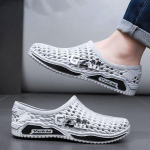 Sandales d'été pour homme, style mocassins de plage ajourés