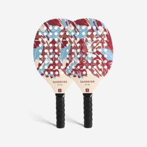 SANDEVER Set raquettes beach tennis experience ROUGE