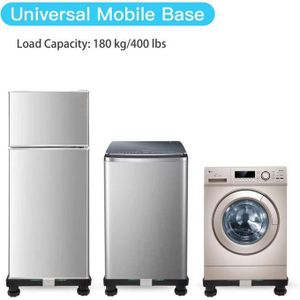 High Quality Support Frigo fixe extensible Support Cuisinière Support Machine à Laver robuste 180 kilo 400 lbs - gris