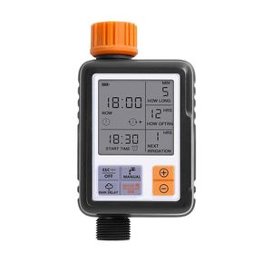 TodyJeyHo 1 pièce Machine d'arrosage automatique pour fleurs de balcon, Contrôleur de gicleur de jardin multifonctionnel Système d'irrigation automatique intelligent Imperméable/Délai de pluie, noir