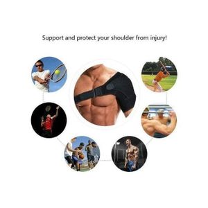 Support d'épaule Brace Pad Sports Care Sangle arrière unique Wrap