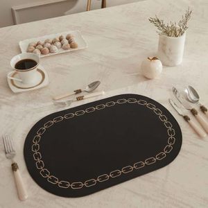 Karaca Home Viola Lot De 2 Set Service Américain Noir Or