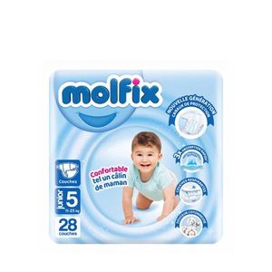 Molfix Couches Twin Junior - 28 Pieces