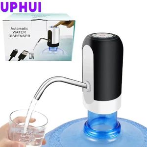 Extracteur d'eau Pompe à bouteille d'eau automatique USB Distributeur de remplissage de bouteille d'eau électrique rechargeable Pompe à bouteille d'eau universelle portable avec commutateur pour la cuisine à la maison Bureau Camping