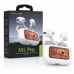 CALUS M5 Pro Écouteurs Bluetooth Sans Fil avec Écran Tactile – ANC/ENC – Autonomie 32H – Son HD