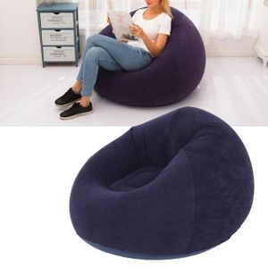 Chaise sofa sphérique de loisirs pliable pour extérieur, inclut une pompe à air - Bleu